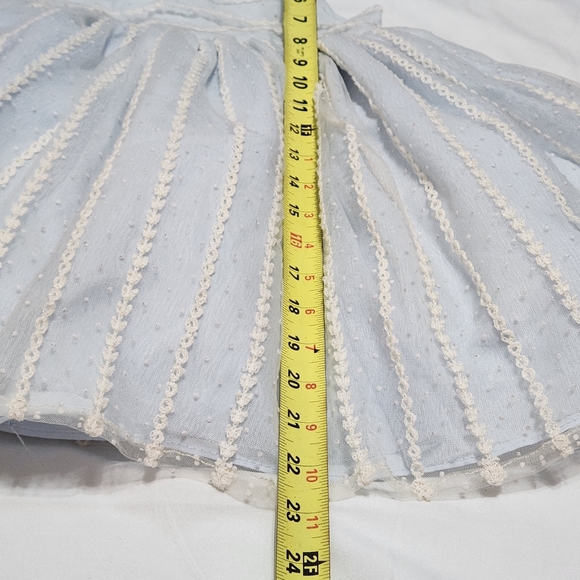 Pastourelle by Pippa & Julie Swiss Dot Empire Waist Embroidered Princess Dress 4 - Picture 11 of 15